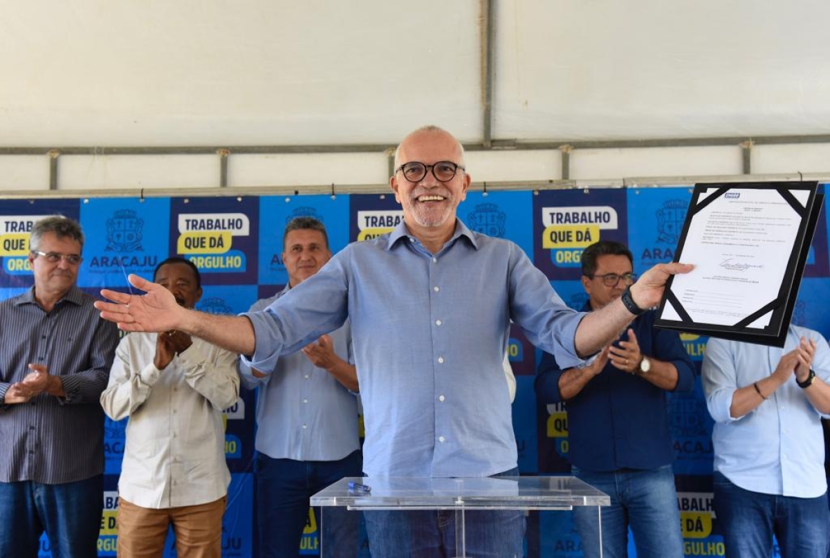 Prefeito Edvaldo autoriza reurbanização do Parque da Sementeira: "é a materialização de um sonho" - Foto: Ana Lícia Menezes | Prefeitura de Aracaju