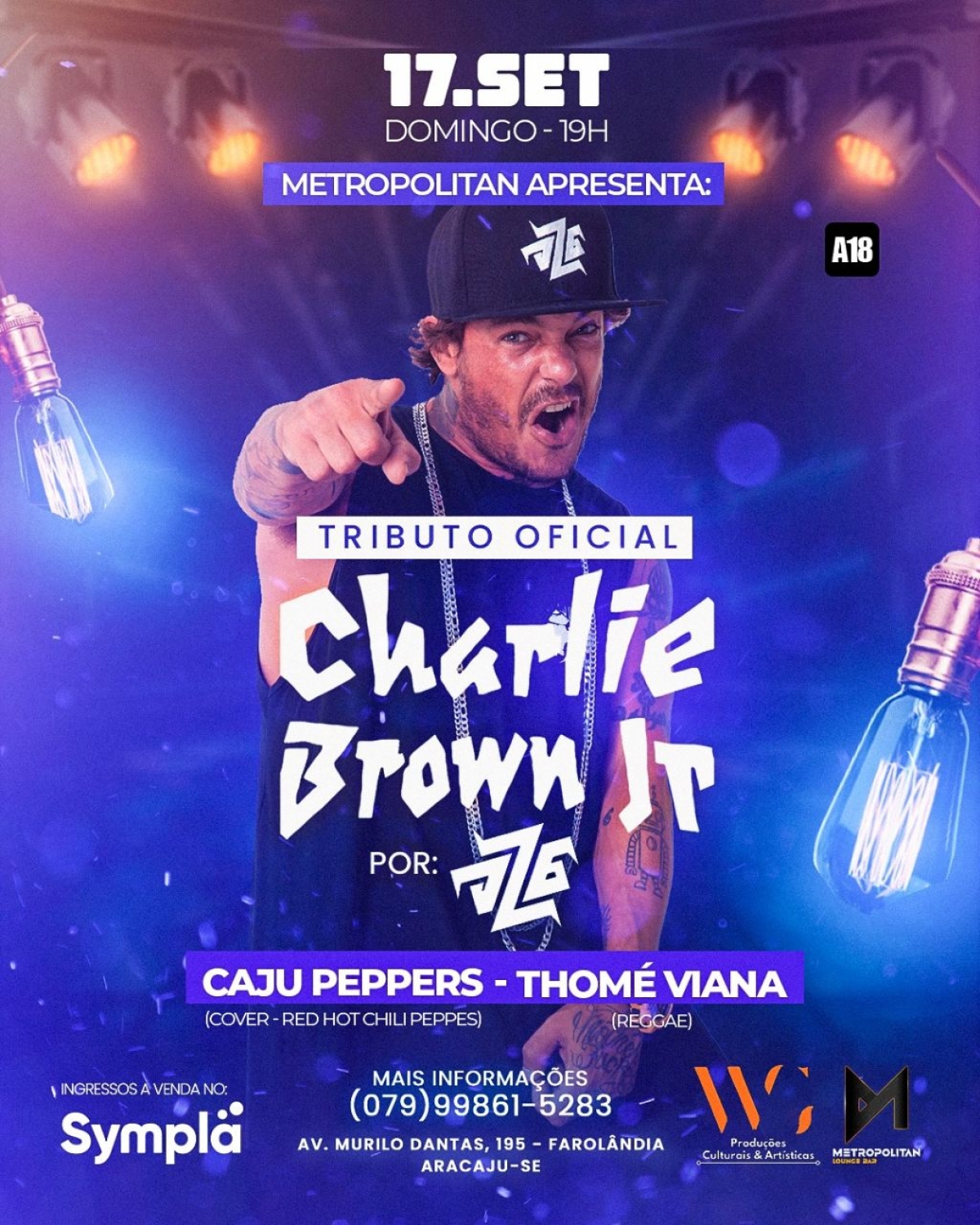 Metropolitan recebe Tributo Oficial ao Charlie Brown Jr - Imagem: Divulgação | Metropolitan Lounge Bar