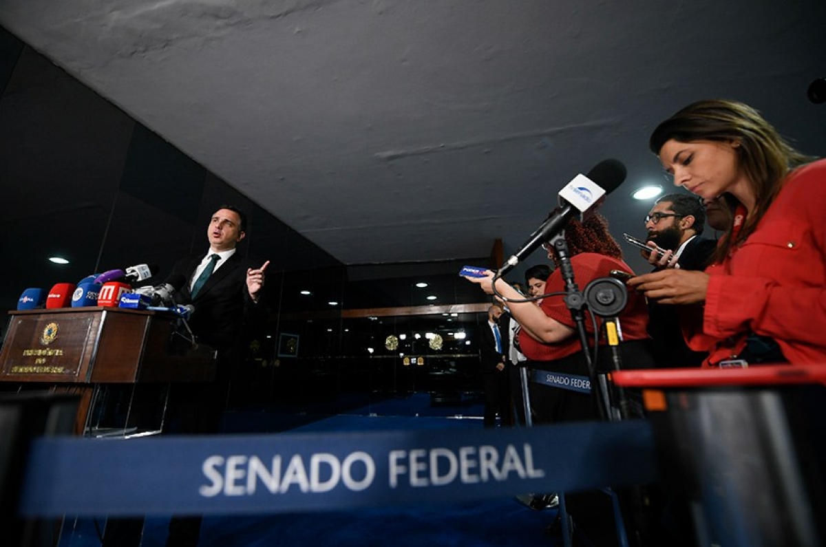 Pacheco apresenta PEC que criminaliza posse de qualquer quantidade de drogas - Foto: Edilson Rodrigues | Agência Senado