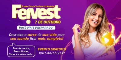 Feivest acontece no próximo sábado, 7 e é aberto ao público - Imagem: Divulgação | Unit