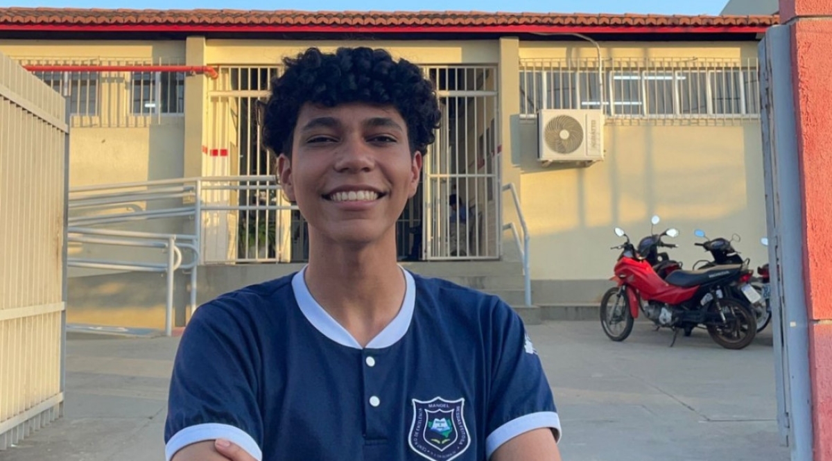 Akires Matheus Gomes Santos, do Centro de Excelência Manoel Messias Feitosa - Foto: Governo de Sergipe