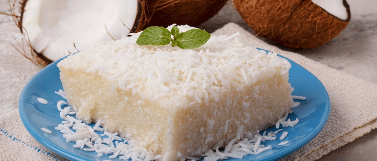 Bolo de Tapioca com Coco - Foto: Marca GME Puro Sabor | Divulgação