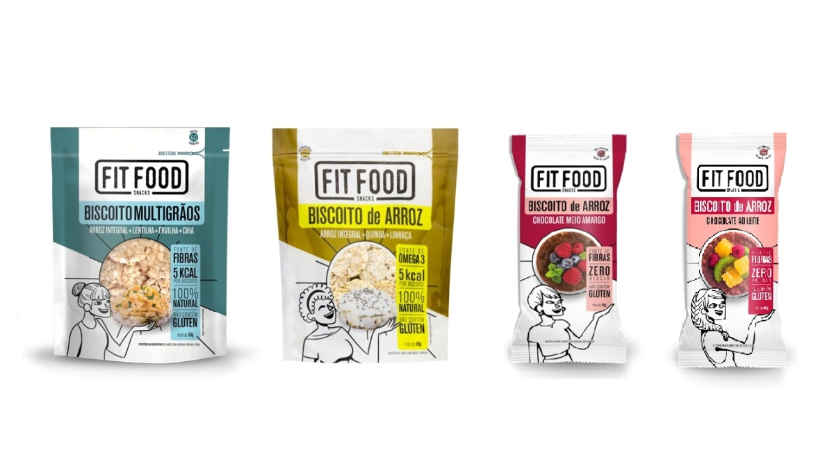 Biscoitos de Arroz - Foto: Marca Fit Food | Divulgação