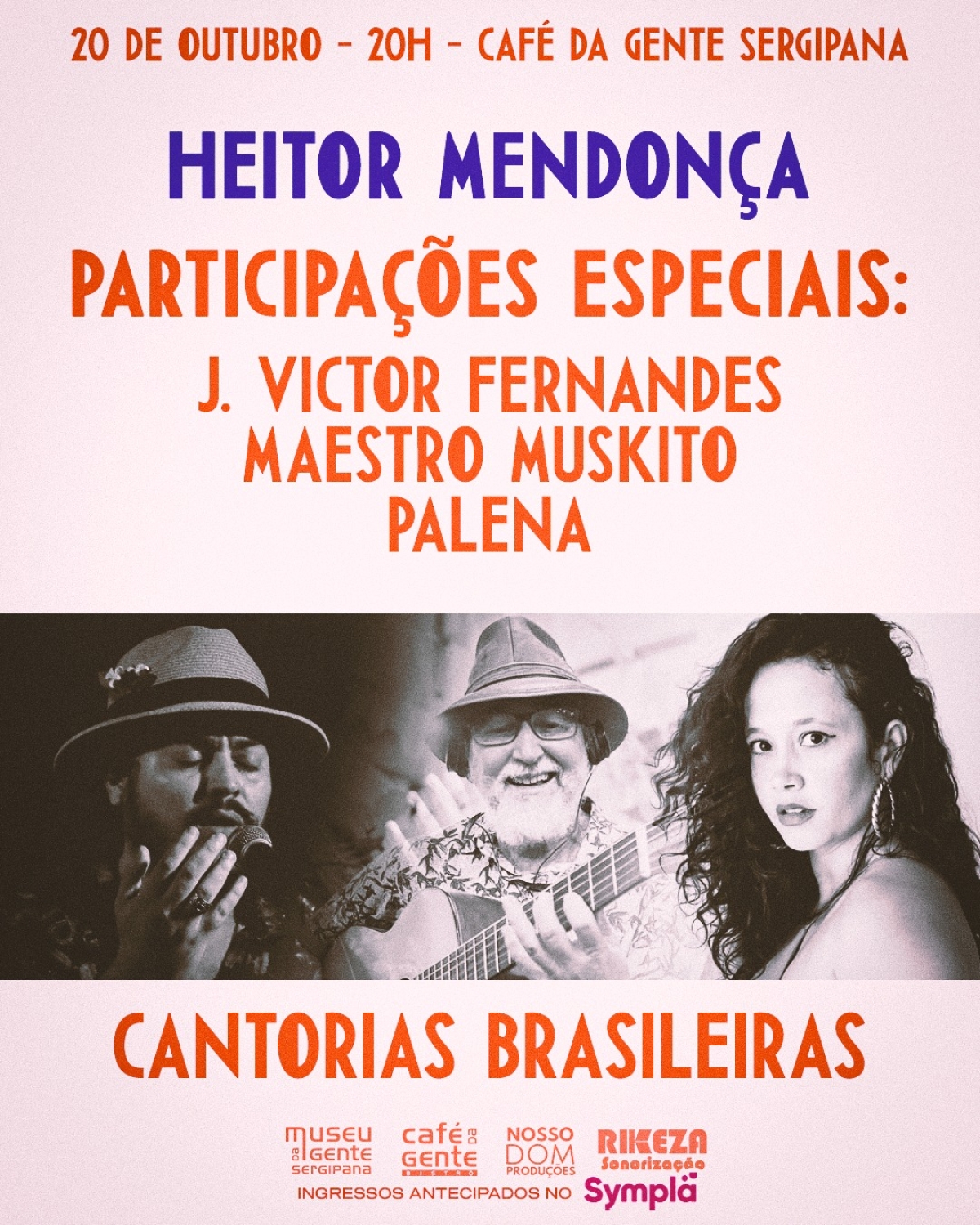 Cantor e compositor Heitor Mendonça apresenta "Cantorias Brasileiras" no Café da Gente - Imagem: Divulgação