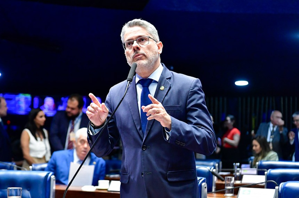Relator da proposta, Alessandro Vieira, que é policial civil, defendeu aprovação do texto - Foto: 
Waldemir Barreto | Agência Senado