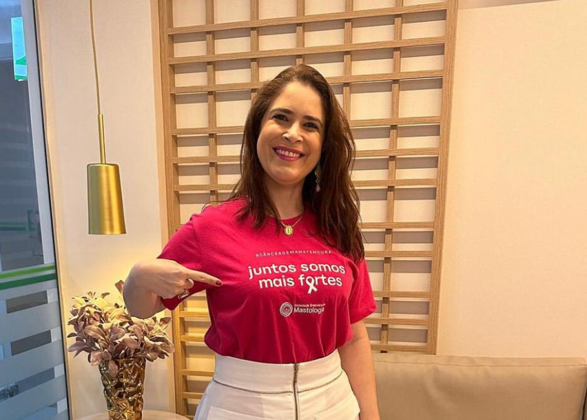 Aline Valadão, presidente da Sociedade Brasileira de Mastologia Regional Sergipe - Foto: Assessoria
