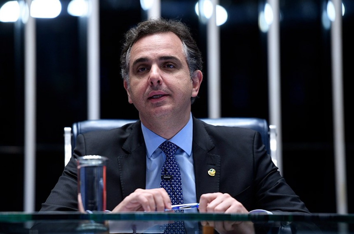 O presidente do Senado, Rodrigo Pacheco, comandou a sessão - Foto: 
Edilson Rodrigues | Agência Senado