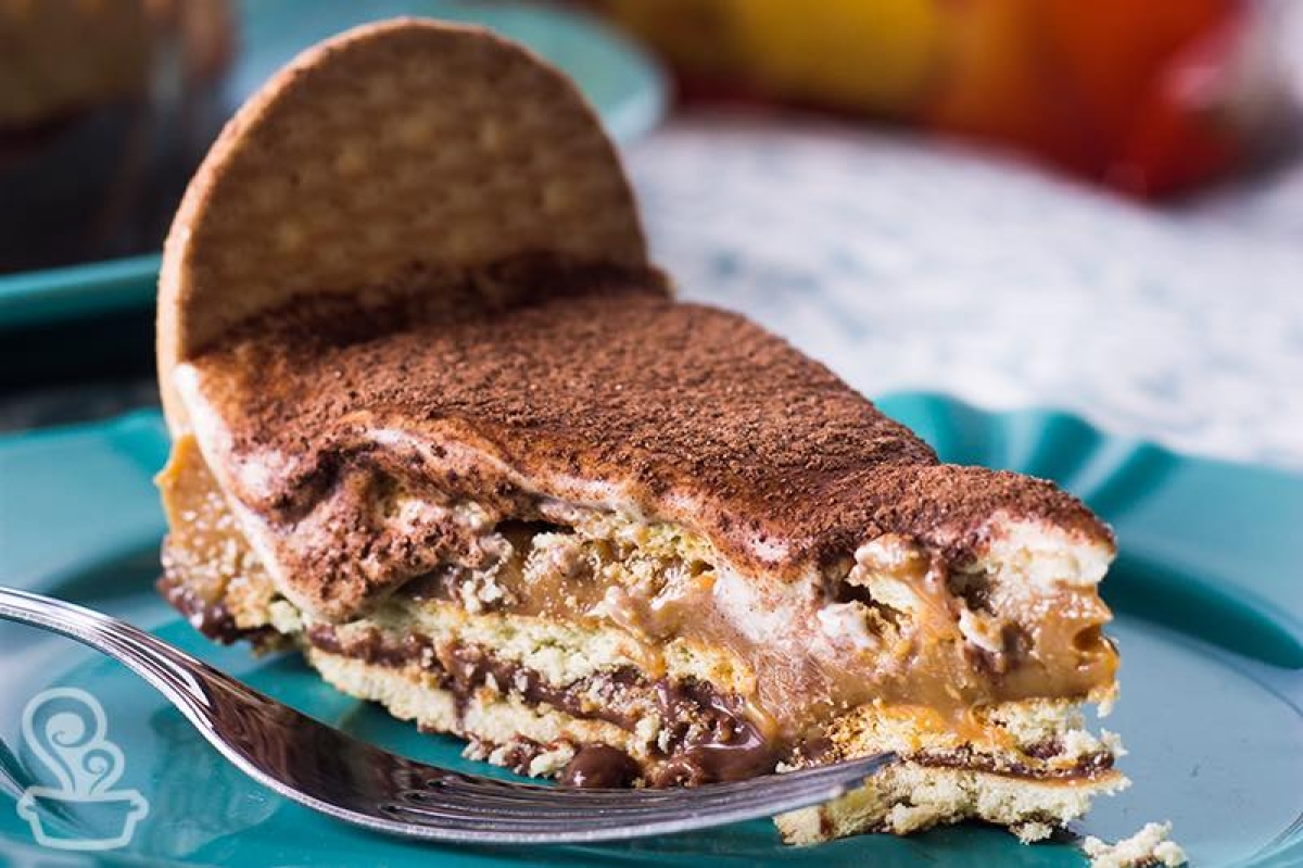 Torta de Biscoito Maria e Ganache de Café - Foto: Divulgação | Marca Vitarella