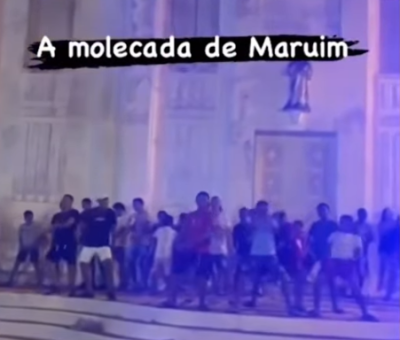 Os jovens usaram um paredão de som para propagar o "funk proibidão" - Foto: Reprodução | Redes Sociais