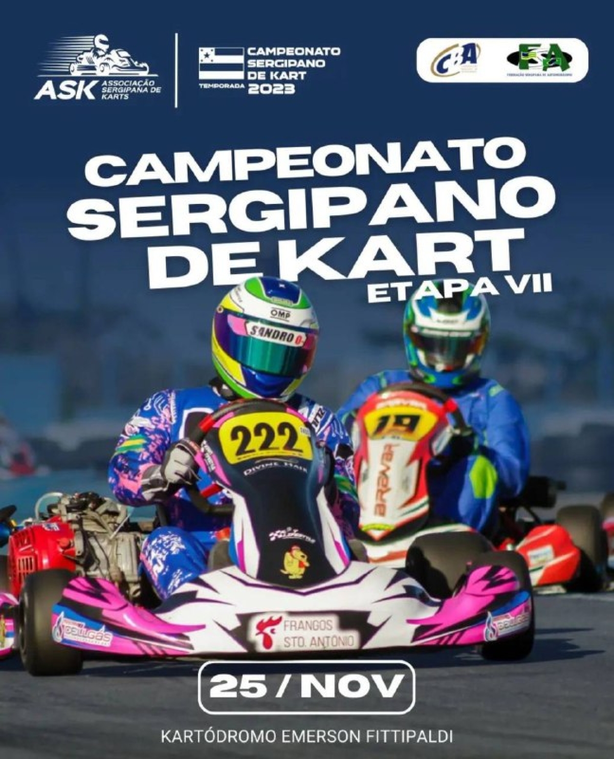 ?ltima etapa do Campeonato Sergipano de Kart - Imagem: Divulgação