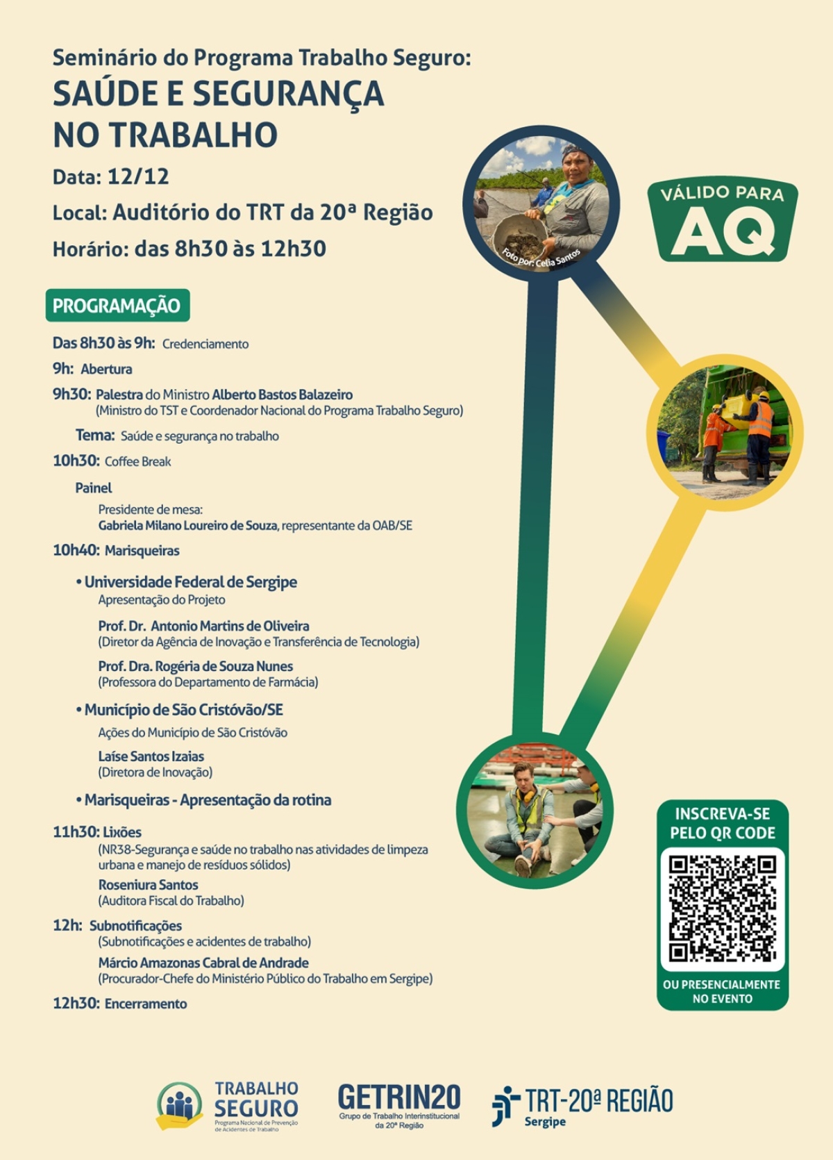 Programação do Seminário do Programa Trabalho Seguro - Imagem: Divulgação