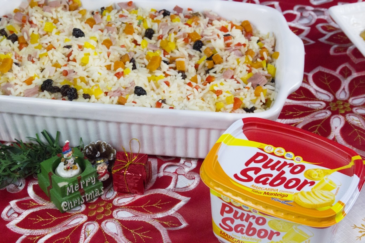 Arroz natalino - Foto: Divulgação | Marca GME Puro Sabor