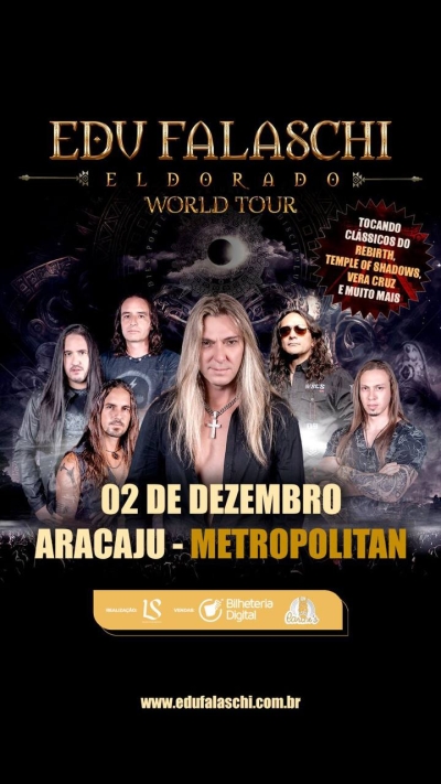 Edu Falaschi desembarca em Aracaju com a turnê do disco Eldorado - Imagem: Divulgação