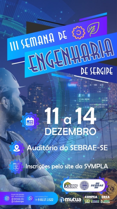 III Semana de Engenharia de Sergipe - Imagem: Divulgação