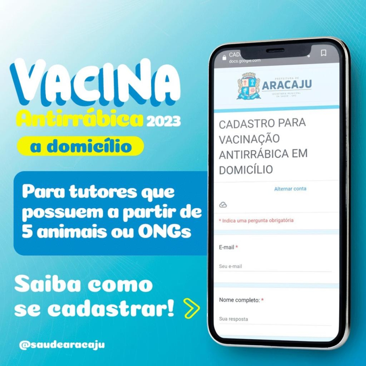 Arte: Ascom | SMS | Prefeitura de Aracaju