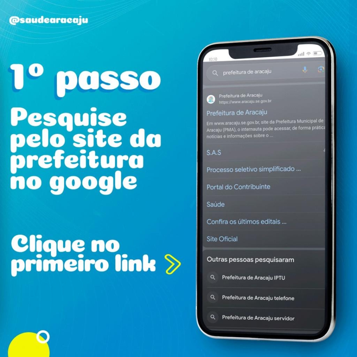 Arte: Ascom | SMS | Prefeitura de Aracaju