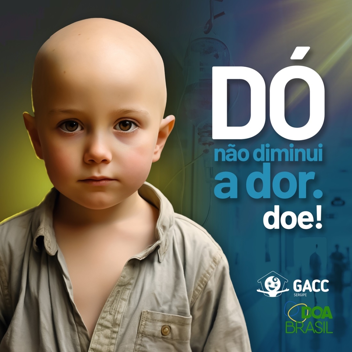 GACC/SE promove campanha "Dó não diminui a dor". PARTICIPE! - Imagem: Divulgação