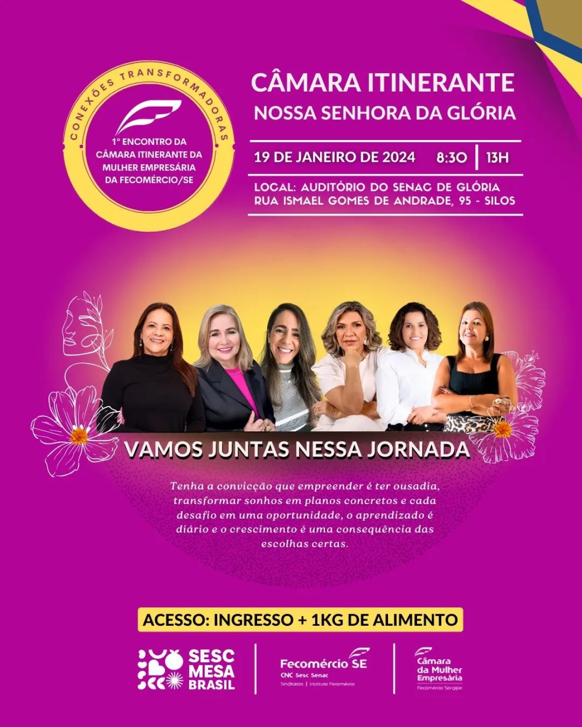 Câmara da Mulher Empresária promove Encontro em Nossa Senhora da Glória - Foto: Fecomércio Sergipe