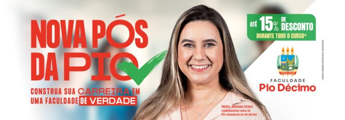Faculdade Pio Décimo lança novas pós-graduação para 2024 - Imagem: Divulgação