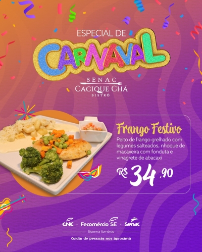 Frango Festivo - Imagem: Divulgação | Senac Sergipe