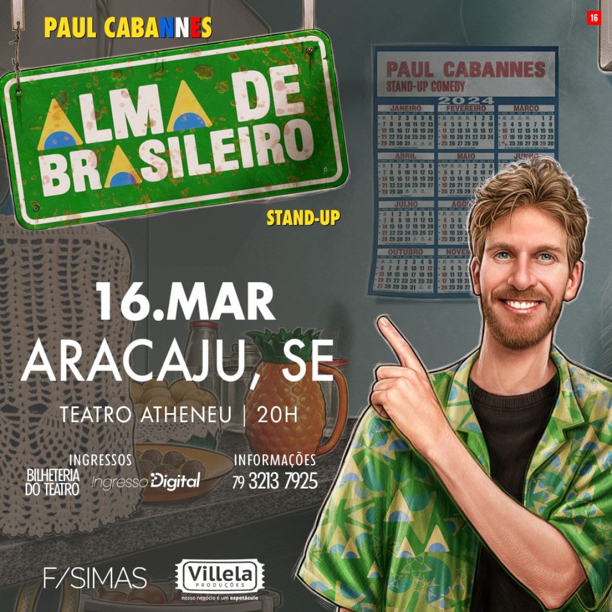 Alma de Brasileiro: Paul Cabanne traz stand-up a Aracaju - Imagem: Divulgação