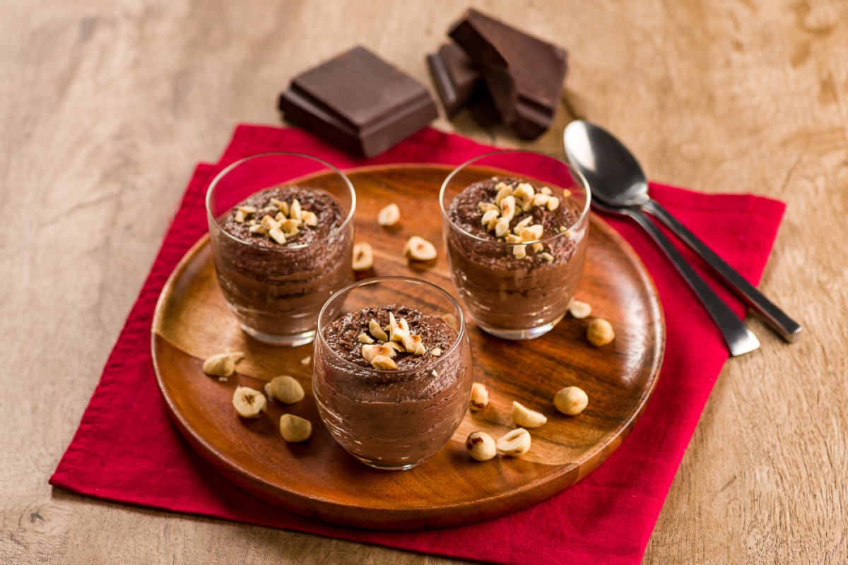 Mousse de Queijo Brie com chocolate e avelã - Foto: Divulgação | Marca Tirolez