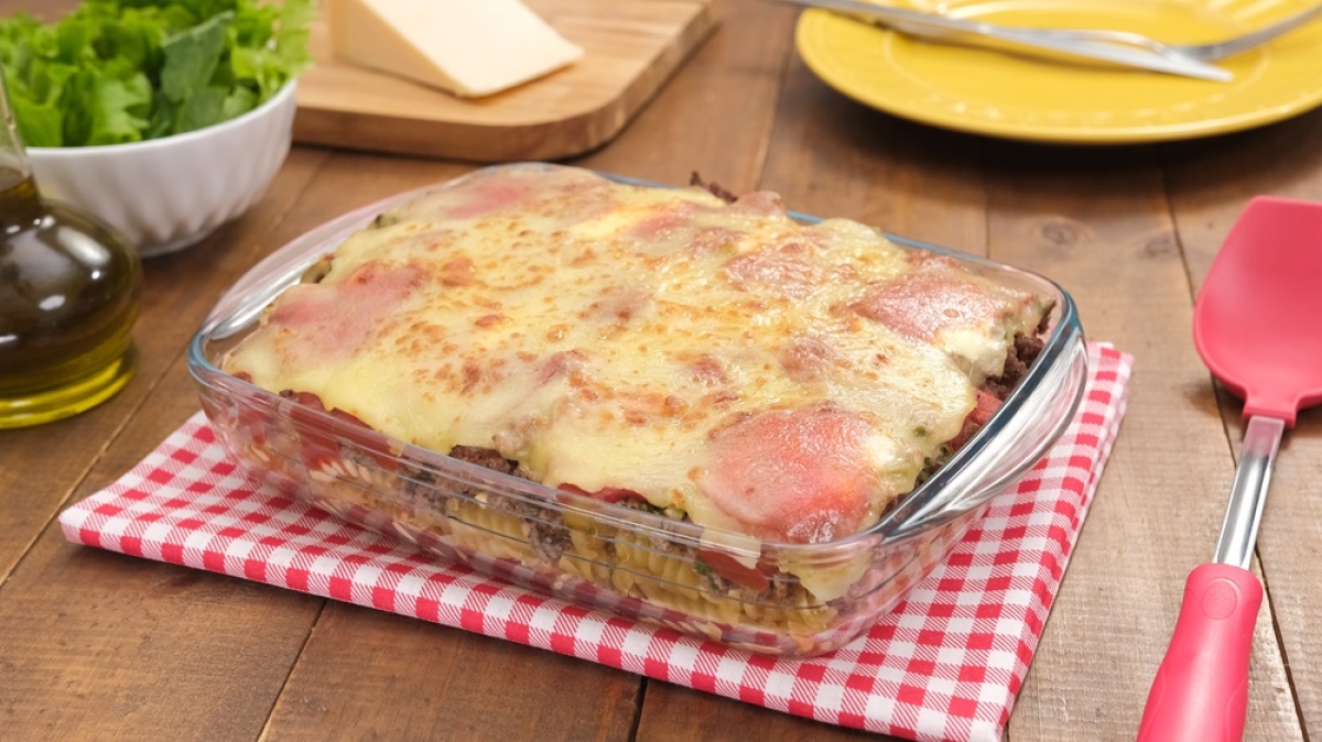 Macarrão de sêmola com carne moída ao forno Galo - Foto: Divulgação | Galo
