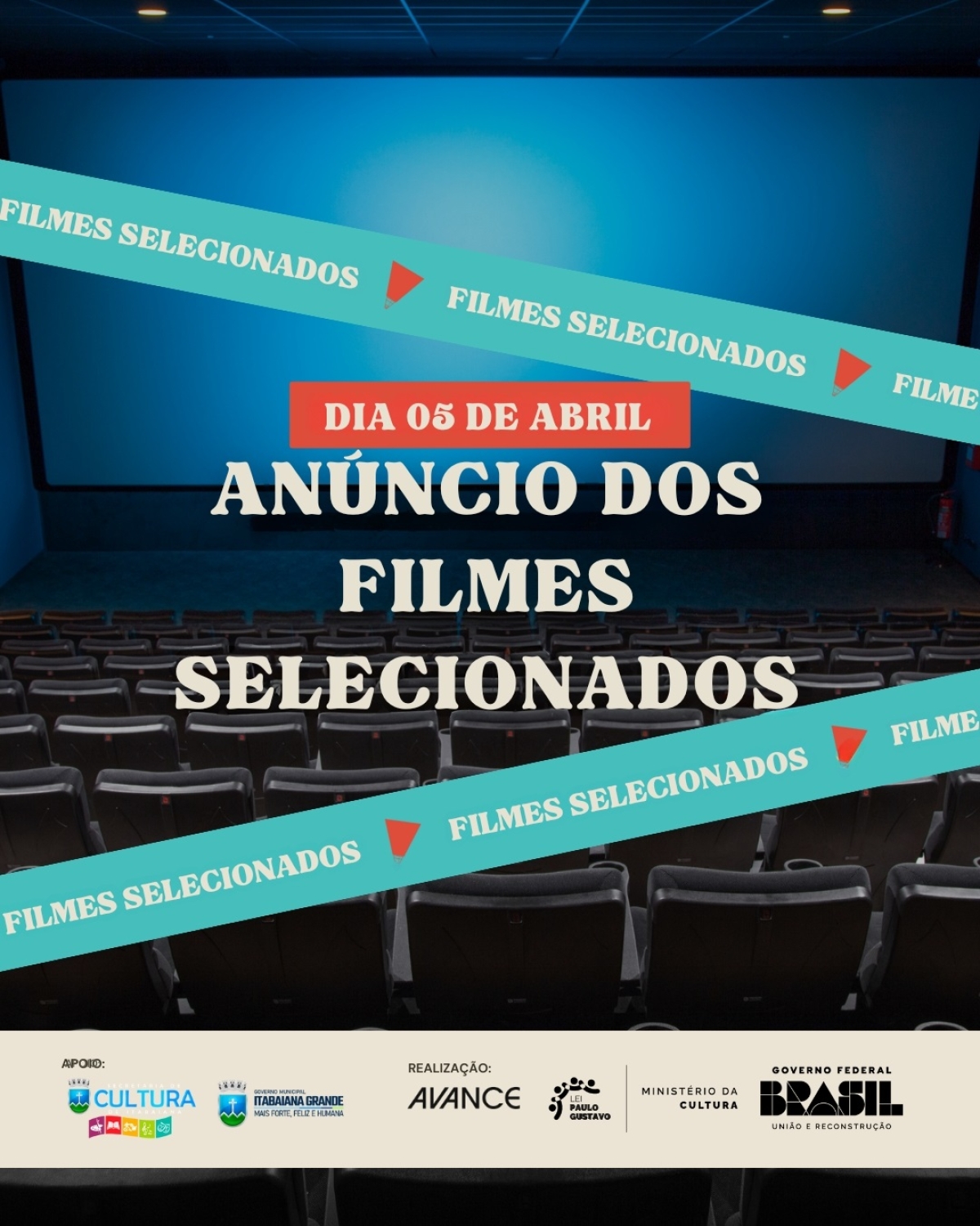 Festival de Cinema de Itabaiana faz live para divulgar os filmes selecionados - Foto: Divulgação
