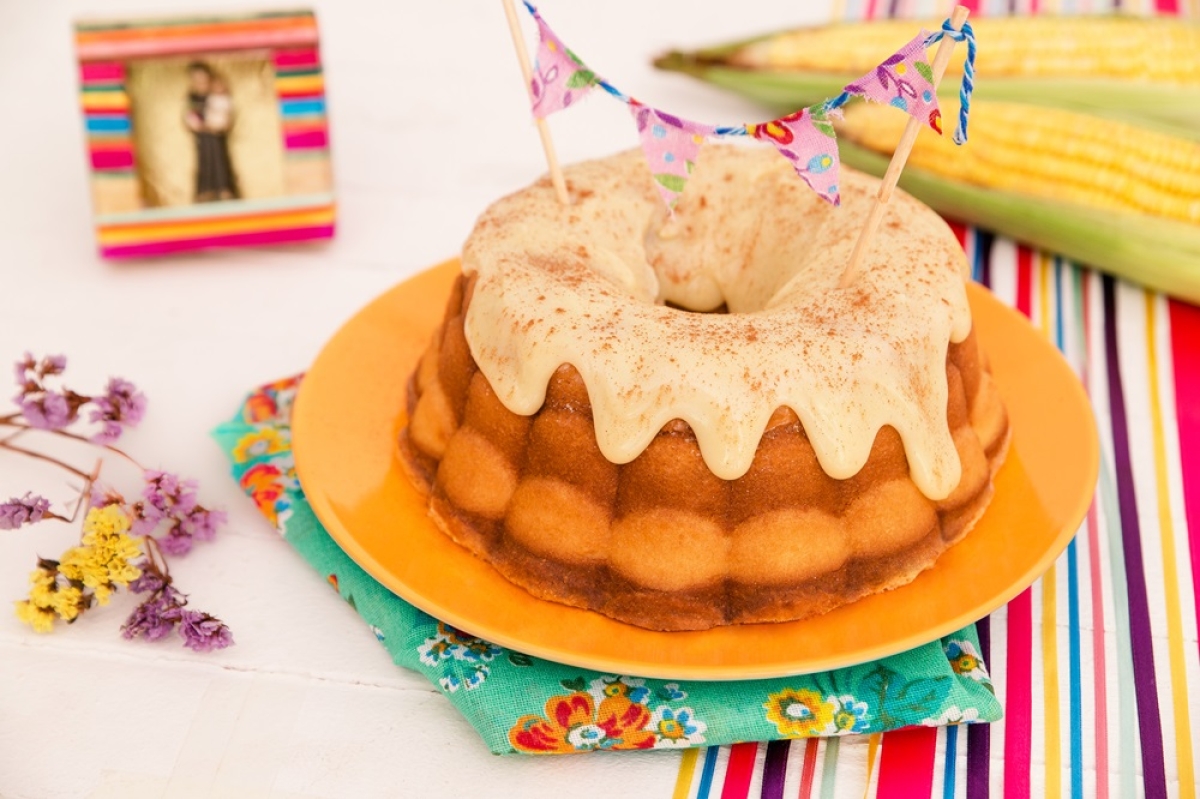 Bolo de Milho com Brigadeiro de Canela - Foto: Divulgação/Marca Finna
