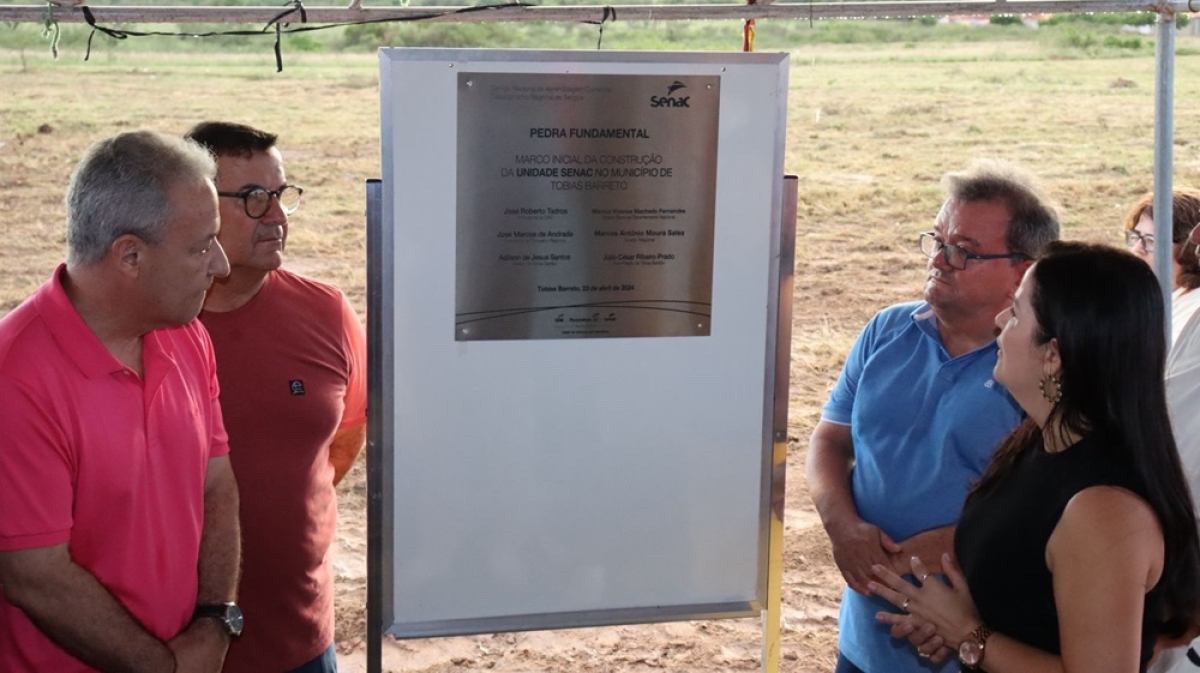Senac Sergipe lança pedra fundamental da nova sede da unidade de Tobias Barreto - Foto: Divulgação
