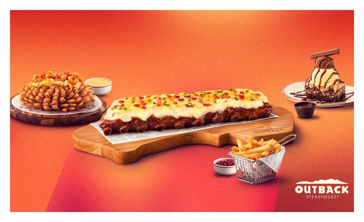 Outback inova e lança torre Bloomin?? Onion com camarões, Ribs com Catupiry® Original e sobremesa de brownie, KitKat® e marshmallow - Foto: Arquivo Outback
