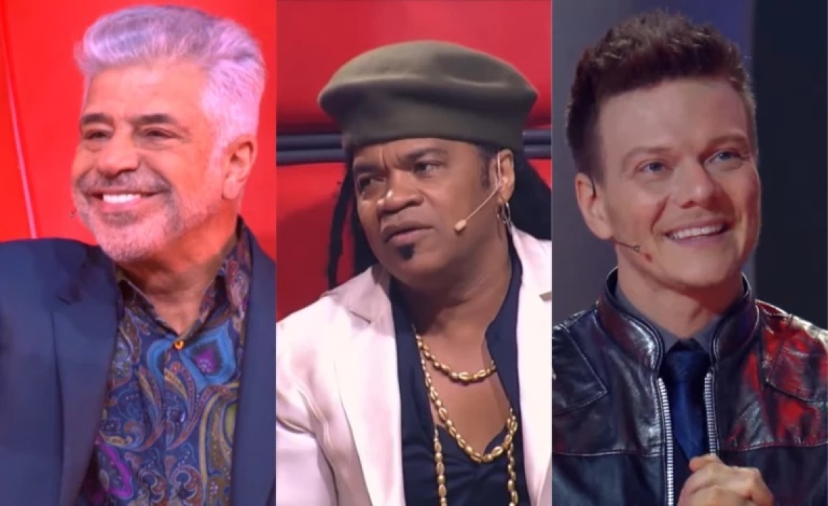 Lulu Santos, Carlinhos Brown e Michel Teló - Foto: Reprodução/TV Globo
