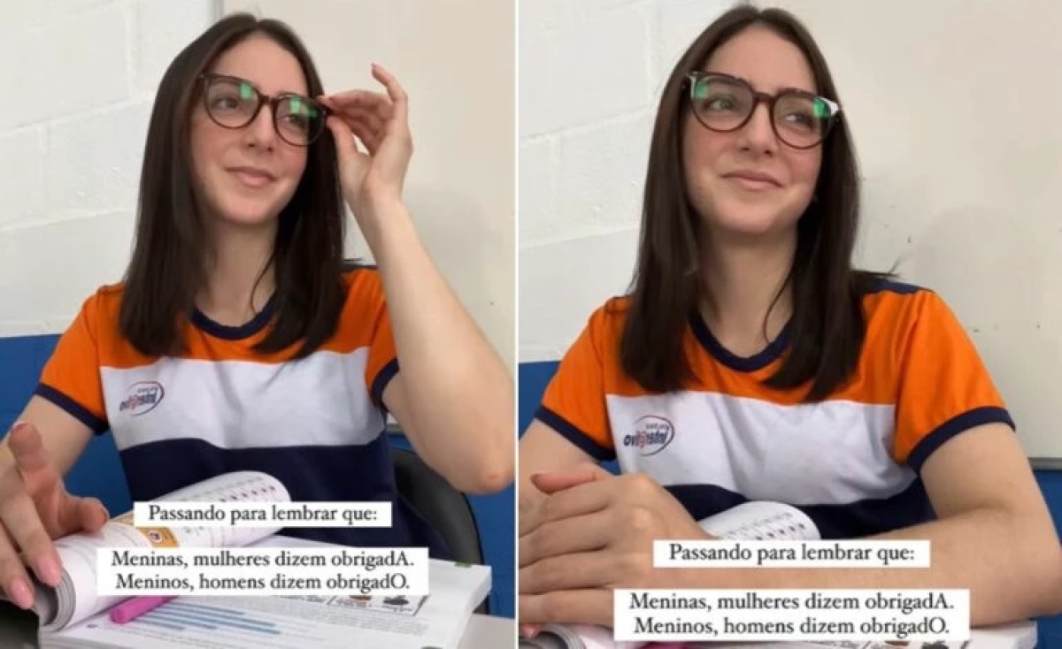 Professora Natália Faccini - Foto: Instagram @prof.nataliafaccini
