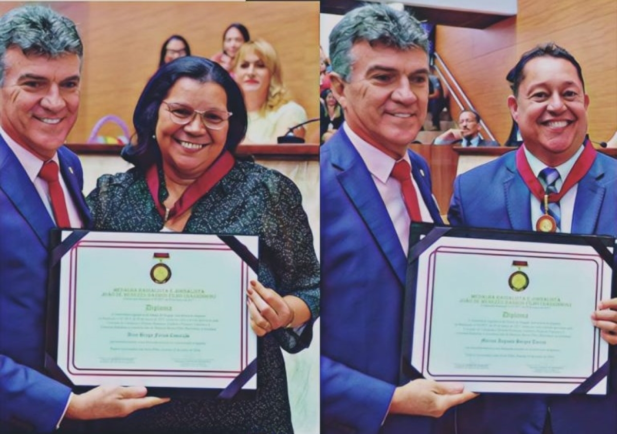 Aldaci de Souza e Marcos Borges com Garibalde Mendonça - Foto: Divulgação/AndersonsBlog