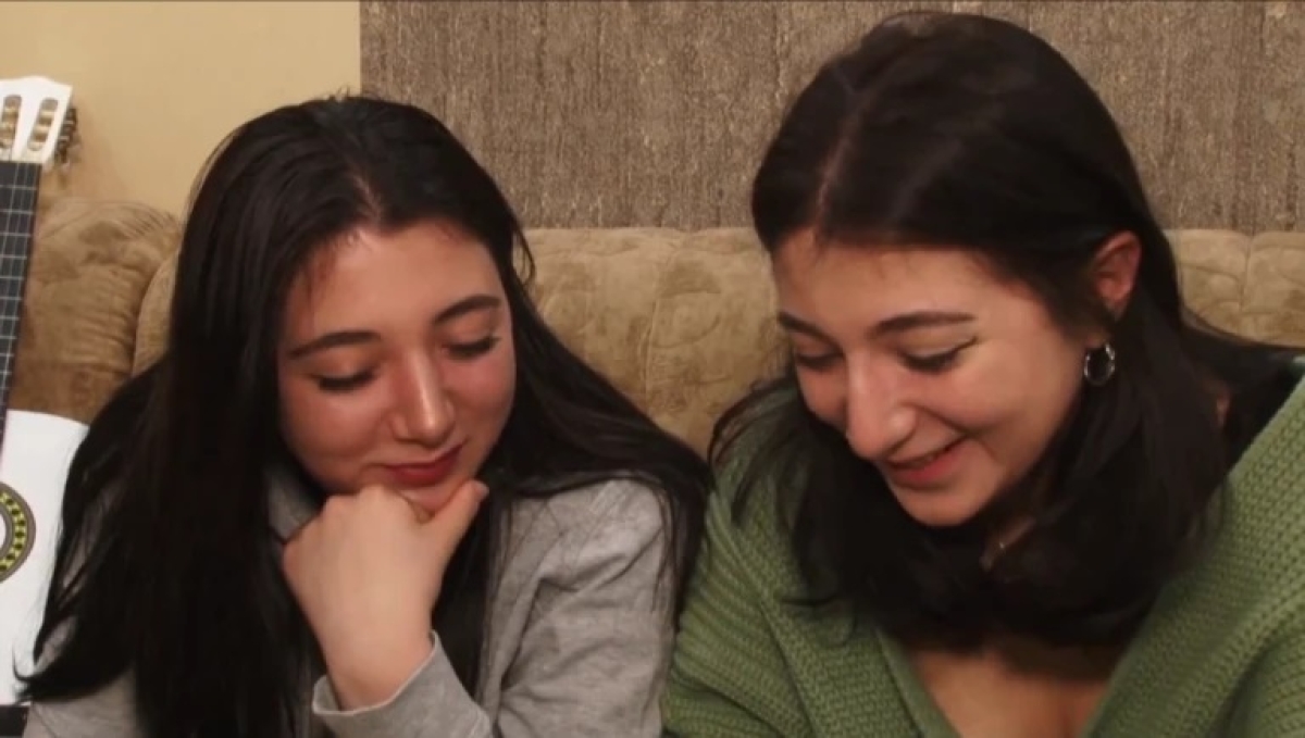 Elene Deisadze e Anna Panchulidze - Foto: Reprodução/Frame de vídeo/AFP
