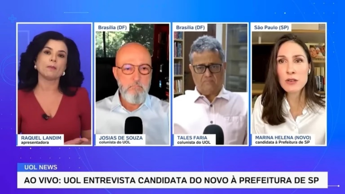 Raquel Landim discute com Marina Helena - Foto: Reprodução/YouTube UOL
