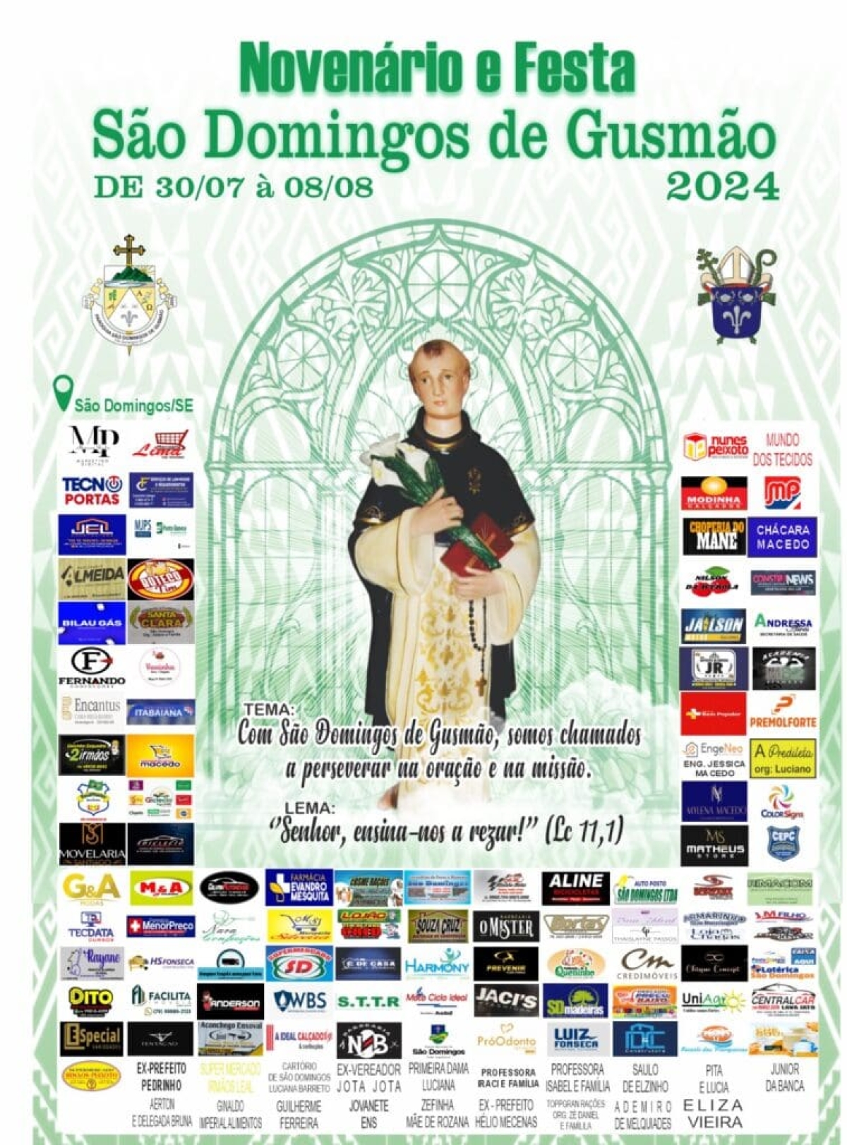 Festejos em honra do padroeiro de São Domingos-SE começa nesta terça, 30 - Foto: Divulgação/Arquidiocese de Aracaju
