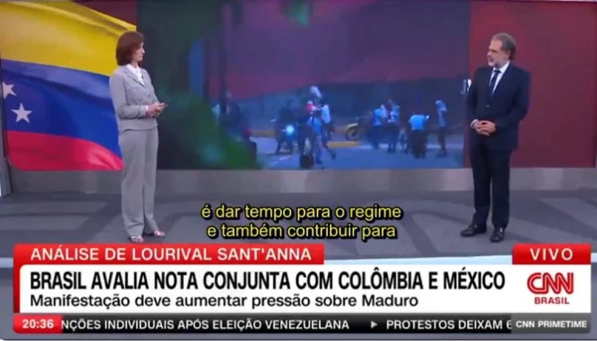 Lourival Sant�??Anna na CNN - Foto: Frame de vídeo / CNN
