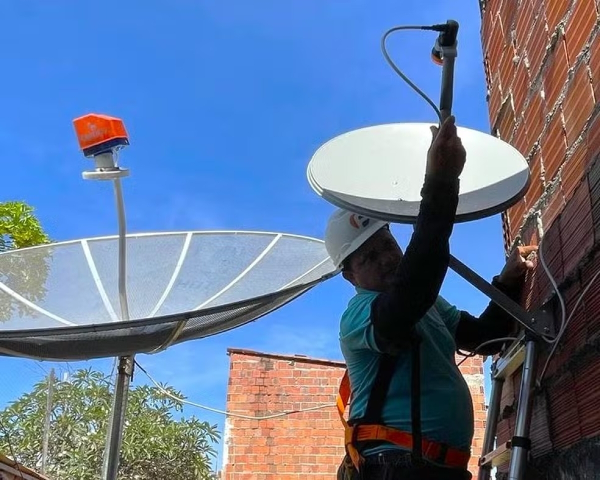 Moradores de 14 cidades sergipanas têm direito à nova parabólica digital gratuitamente, mas não procuram o serviço - Foto: Assessoria de Imprensa 
