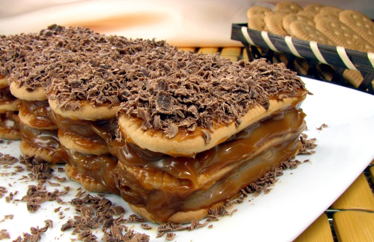 Lasanha Doce de Biscoito Maisena - Foto: Divulgação | Marca Estrela
