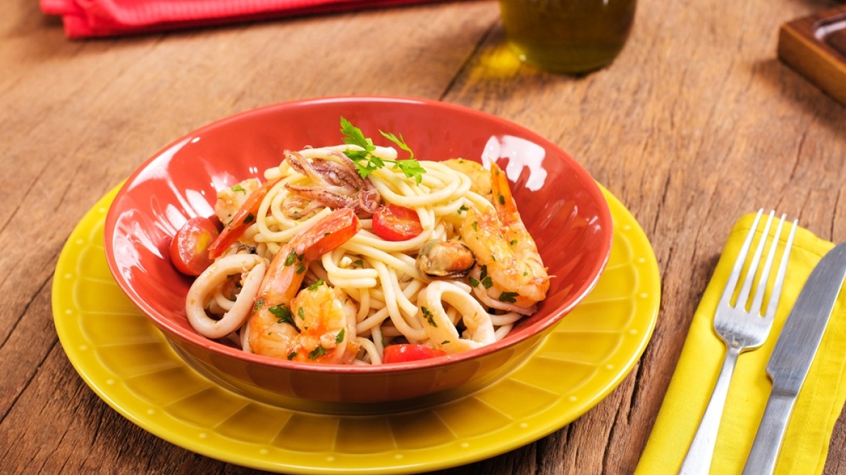 Macarrão com Frutos do Mar - Foto: Divulgação | Marca Todeschini
