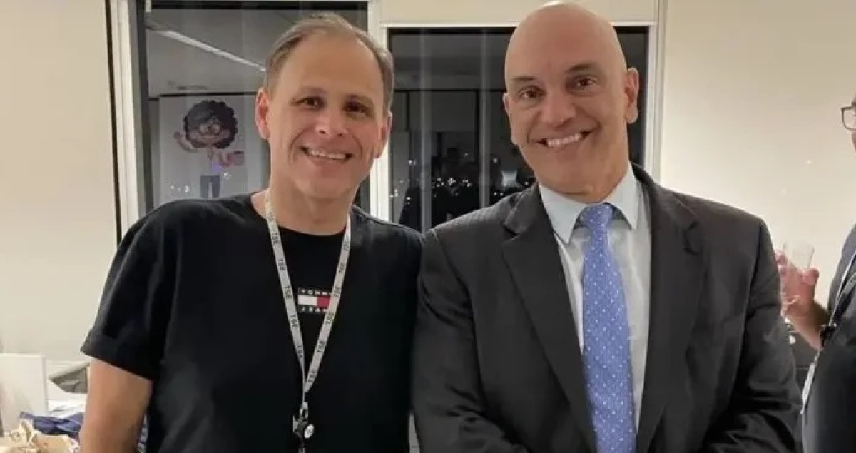 Eduardo Tagliaferro e Alexandre de Moraes - Foto: Reprodução/Redes Sociais
