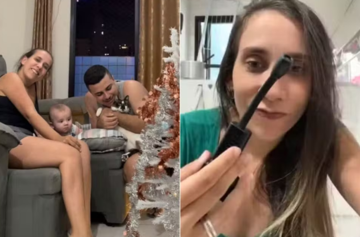 Família descobriu câmera no apartamento após quatro anos morando no imóvel em Praia Grande - Foto: Arquivo Pessoal e Reprodução/Tiktok
