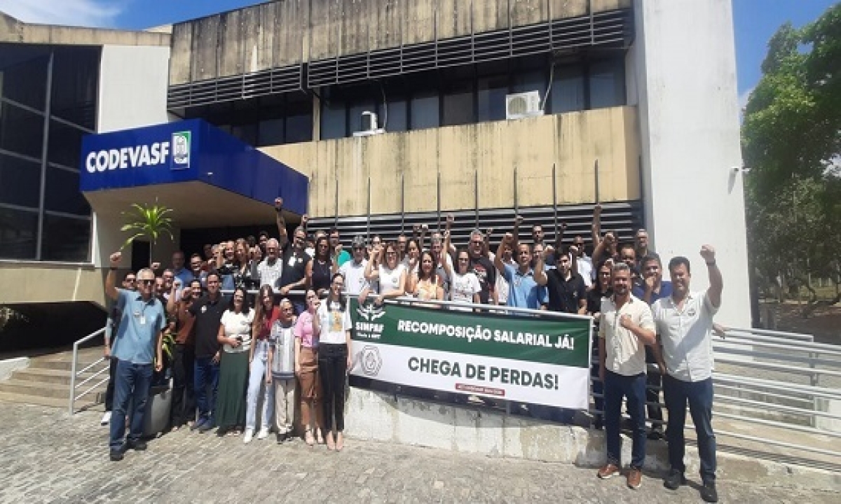 Paralisação Codevasf - Foto: Iracema Corso - CUT/SE
