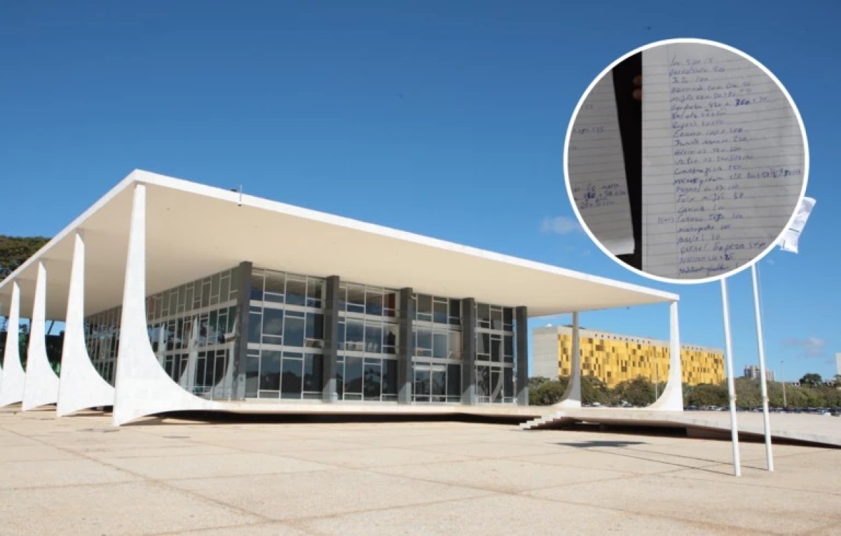 Traficante tinha lista com clientes do STF - Fotos: Carlos Moura/SCO/STF // Reprodução/PCDF
