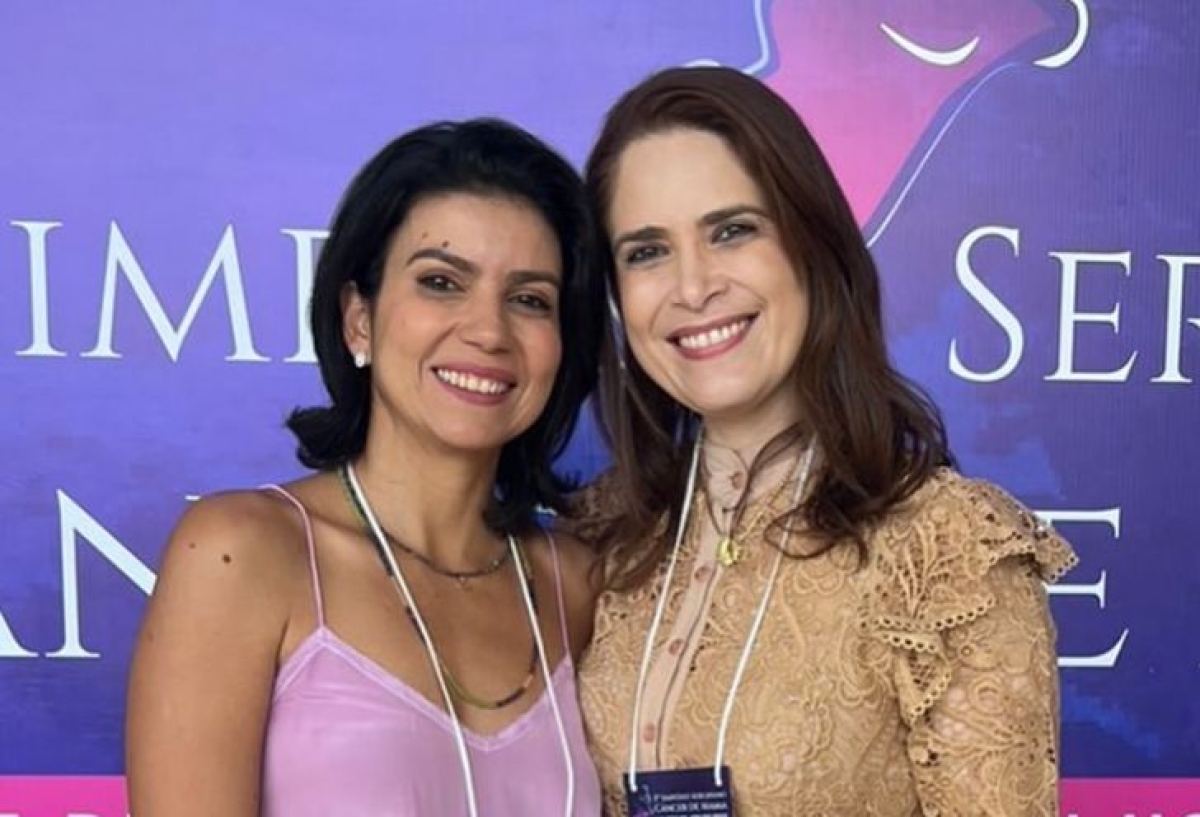 Carolina Argolo e Aline Valadão - presidentes da SBM na Bahia e em Sergipe, respectivamente - Foto: Divulgação
