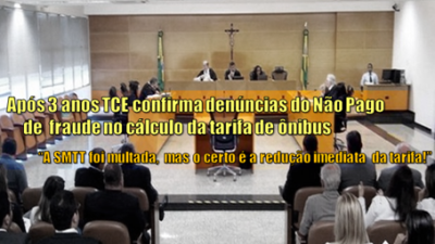 Aps 3 anos TCE/Sergipe confirma denncias do No Pago de fraude no clculo da tarifa de nibus (Foto: Movimento No Pago)
