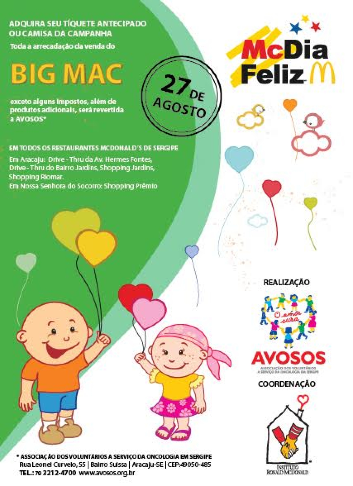Avosos inicia vendas antecipadas dos tquetes para o McDia Feliz (Foto: Divulgao/Avosos)