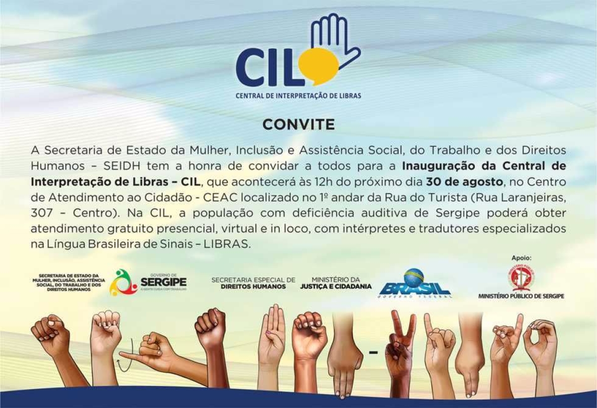 Governo de Sergipe inaugura Central de Interpreta��o de Libras nesta ter�a-feira, 30 (Imagem: Marcos Ribas/Seidh/SE)