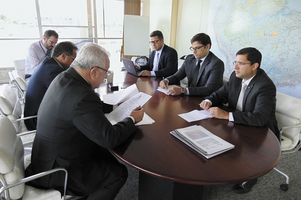 Governador de Sergipe busca recursos para seguran�a no Minist�rio da Justi�a (Imagem: Roque S�/ASN)